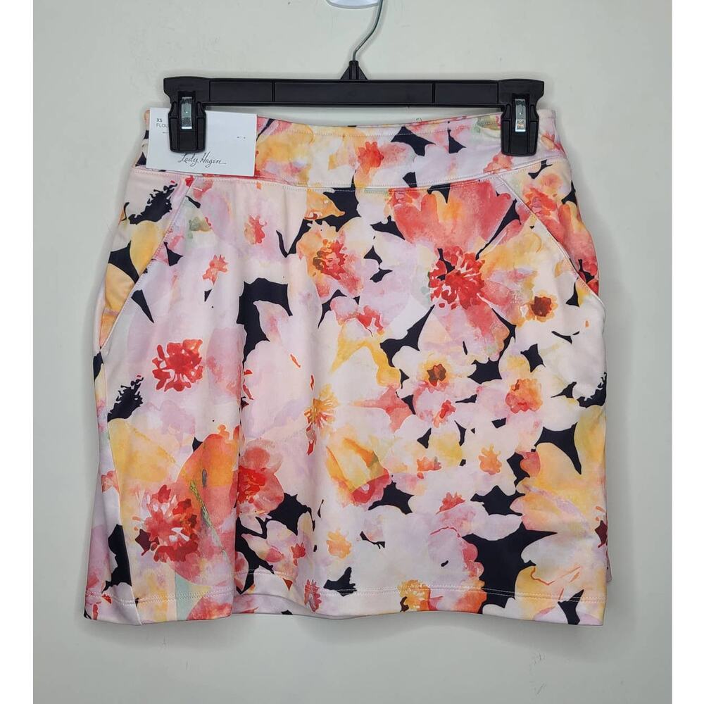 NWT Lady Hagen Women's 16" Flounce Golf Skort - watercolor floral - XS - Picture 7 of 9